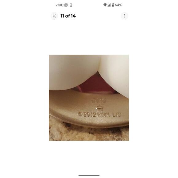 Hallmark Keepsake Our Christmas Together Ornament Dated 2012 Love Birds - Picture 2 of 8